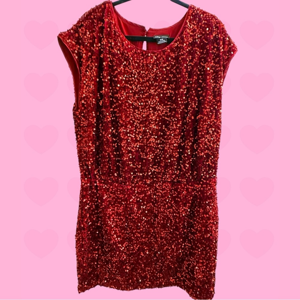 Size 18 City Chic Ruby Sequin Party Dress NWT (Flaw) - Picture 2 of 8